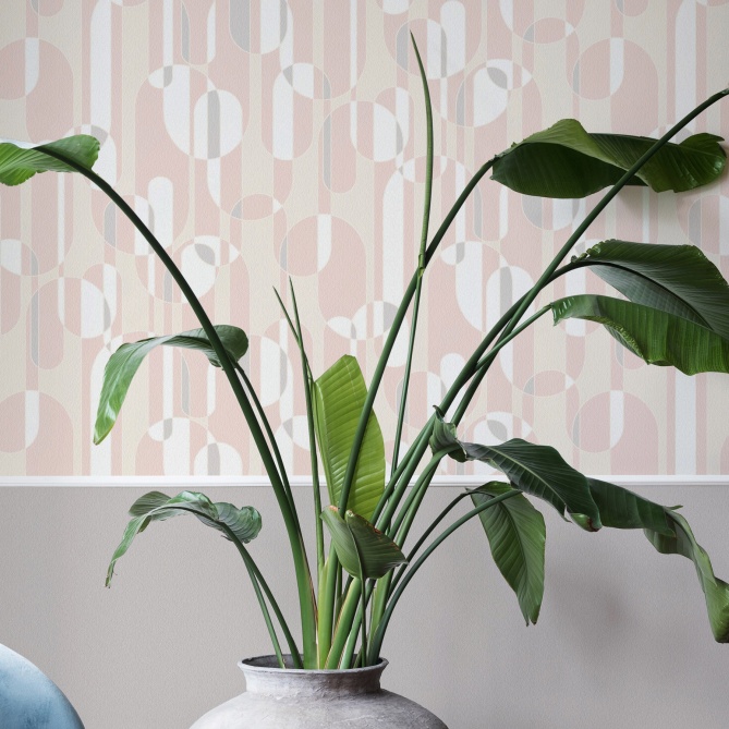 Papel Pintado Semicírculos - BEVER 03 | MURAKE - 530233