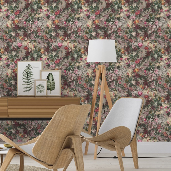 Papel Pintado Flores Clásicas - IRMA 01 | MURAKE - 365061