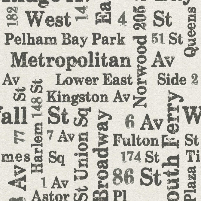 Papel Pintado Nombre Calles - CALLES 01 | MURAKE - 76882