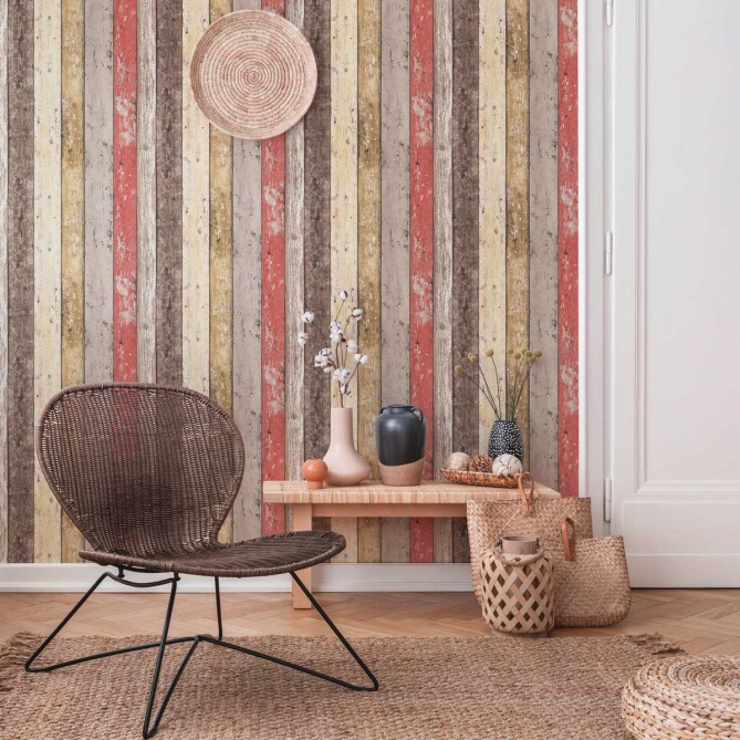 Papel Pintado Madera - DISCIO 02 | MURAKE - 215987