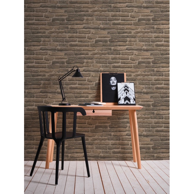 Papel Pintado Imitación Ladrillo - HEGOI 02 | MURAKE - 747032