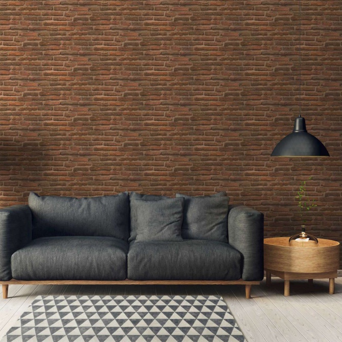 Papel Pintado Imitación Ladrillo - HEGOI 01 | MURAKE - 747031