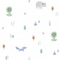 Papel Pintado Infantil Animales del bosque - DABOBI 01 | MURAKE - 53301