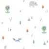 Papel Pintado Infantil Animales del bosque - DABOBI 01 | MURAKE - 53301