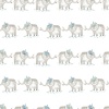 Papel Pintado Infantil Elefantes en fila - GAJAH 02 | MURAKE - 53306