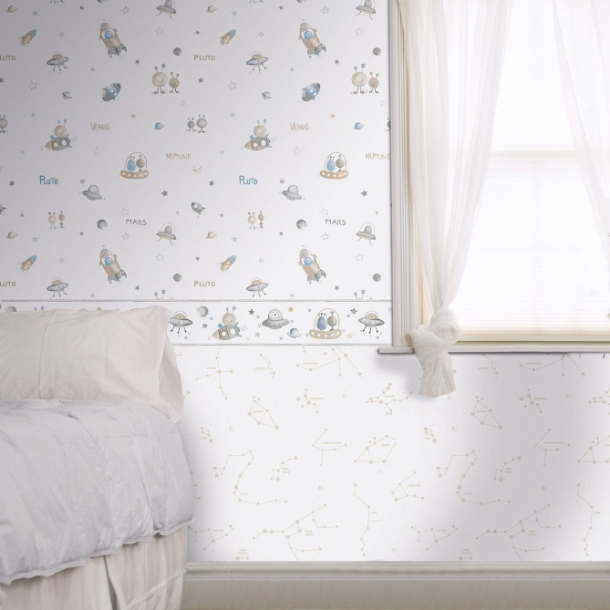 Papel Pintado Infantil Espacio - EVREN 03 | MURAKE - 53327