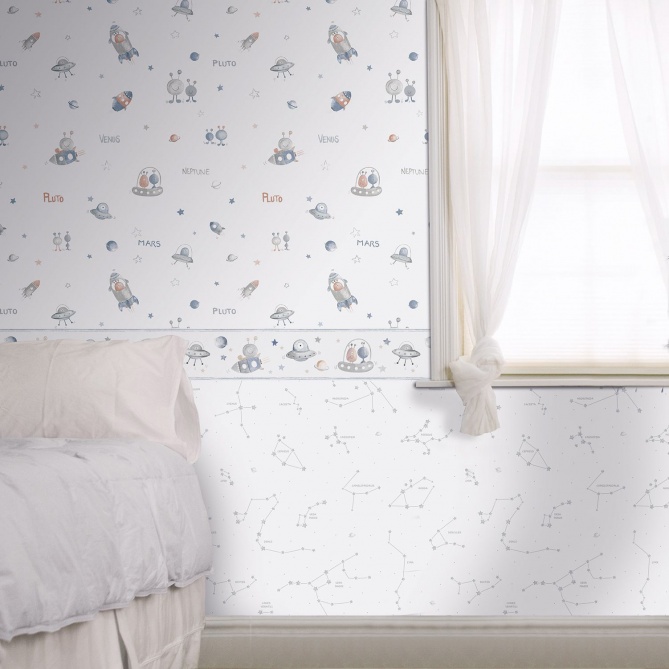 Papel Pintado Infantil Espacio - EVREN 02 | MURAKE - 53326