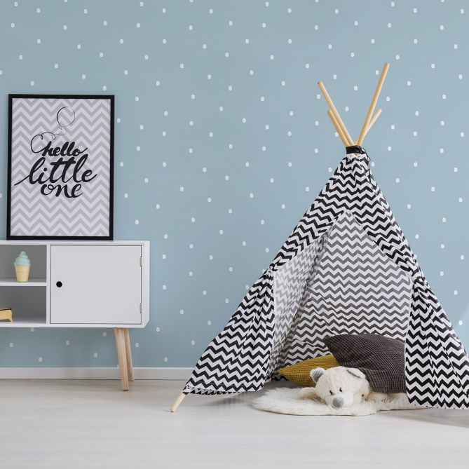 Papel Pintado Infantil Lunares - PUAN 03 | MURAKE - 53343