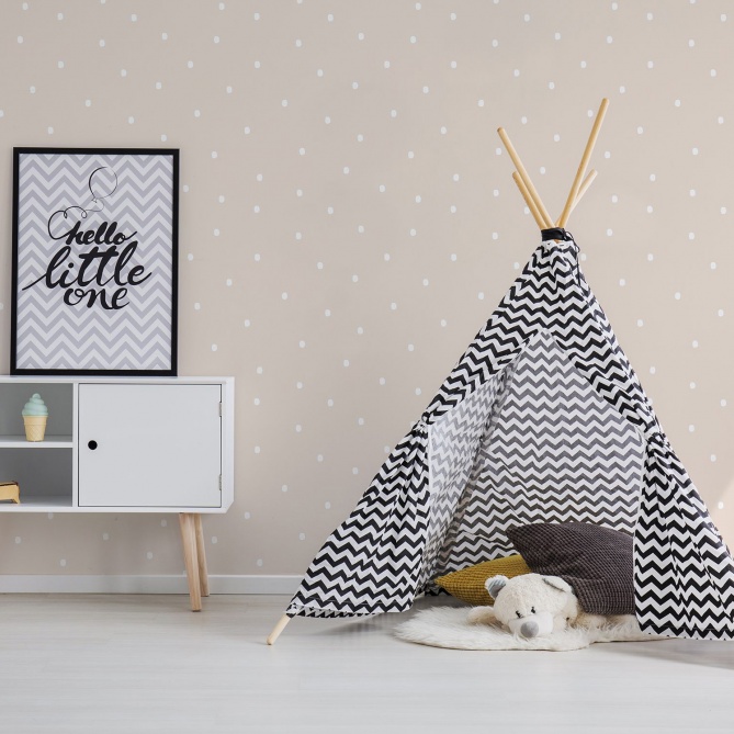 Papel Pintado Infantil Lunares - PUAN 05 | MURAKE - 53345