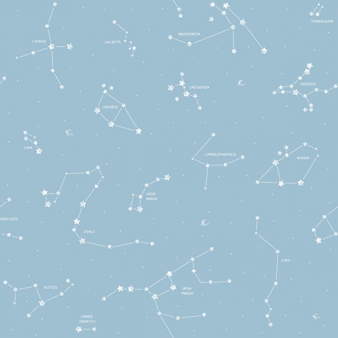 Papel Pintado Infantil Constelaciones - NAHOKU 02 | MURAKE - 53352