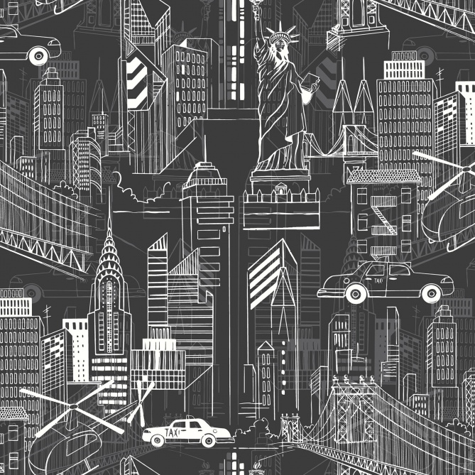 Papel Pintado Ciudad - BINALAR 02 | MURAKE - 14602