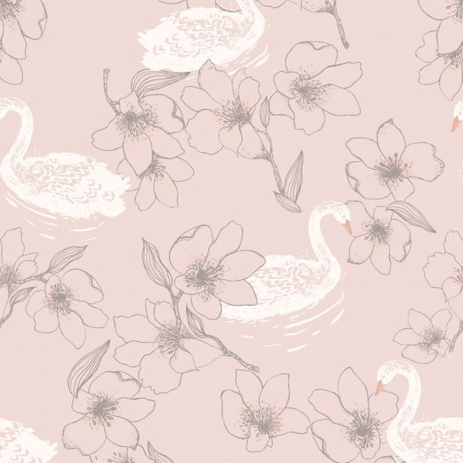Papel Pintado Cisnes - LEBADA 02 | MURAKE - 14619