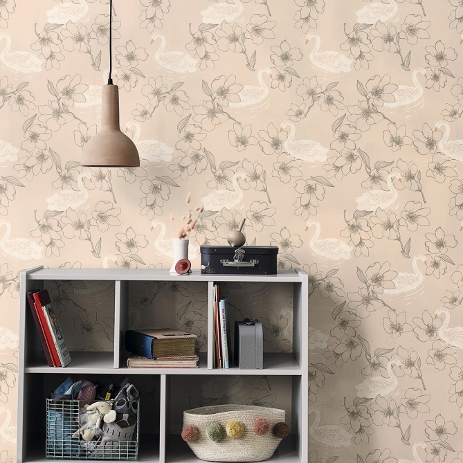 Papel Pintado Cisnes - LEBADA 02 | MURAKE - 14619