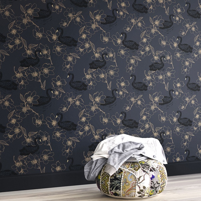 Papel Pintado Cisnes - LEBADA 03 | MURAKE - 14620