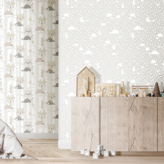 Papel Pintado Animales entre hojas - SANGAN 01 | MURAKE - 36113