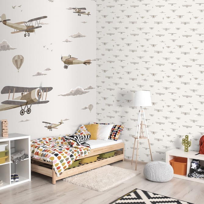 Papel Pintado Aviones Vintage - PROPEL 01 | MURAKE - 31015