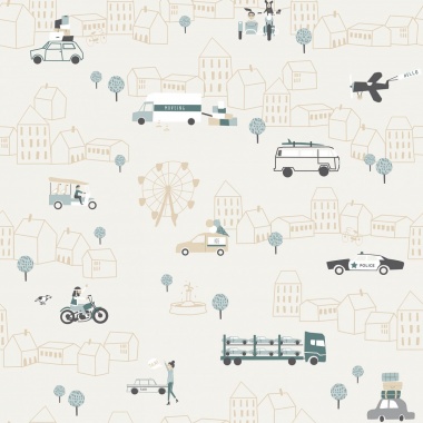 Papel Pintado Tráfico ciudad - ZIRGA 02 | MURAKE - 17109