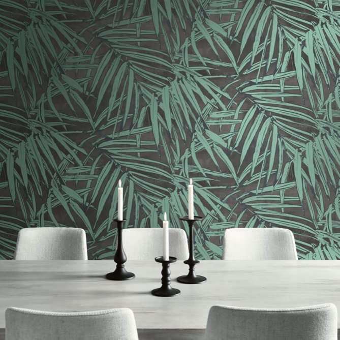 Papel Pintado Hojas Tropicales - INONGO 02 | MURAKE - 521062