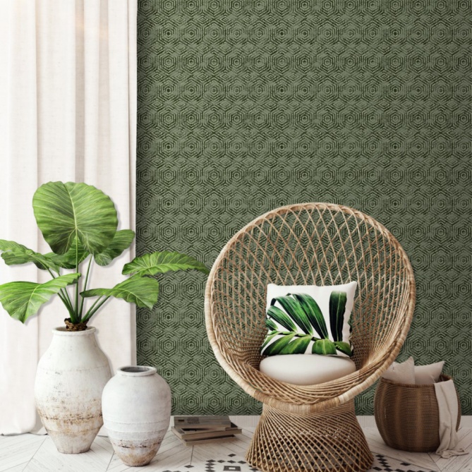 Papel Pintado Hexágonos - ALADAG 02 | MURAKE - 87108