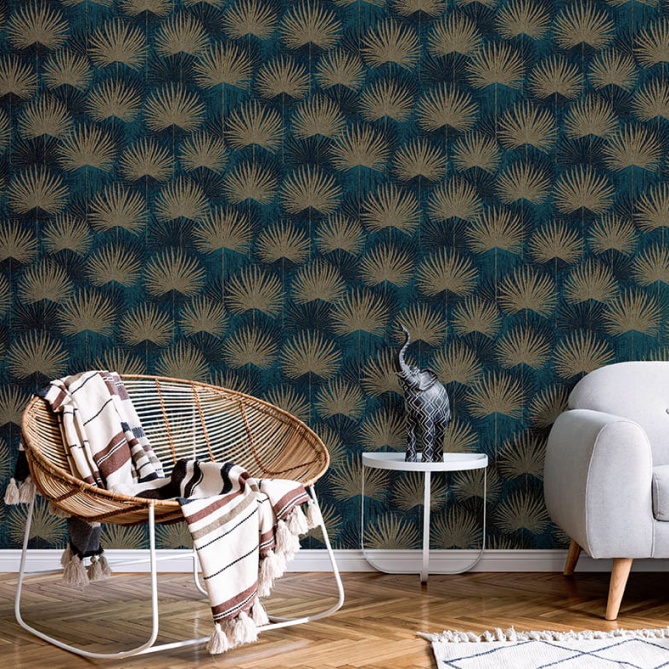 Papel Pintado Hojas Palmera - CORUM 01 | MURAKE - 87118