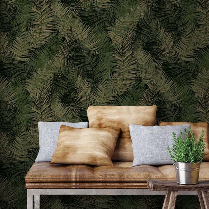 Papel Pintado Hojas de Palma - USAK 02 | MURAKE - 87122