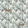 Papel Pintado Hojas y guepardos - LENGAU 01 | MURAKE - 512035