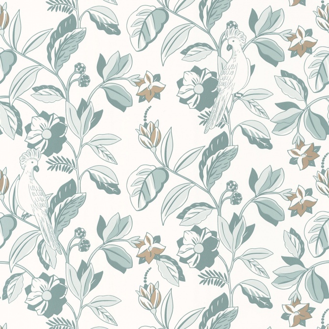 Papel Pintado Hojas y pájaros - SIMBIRA 01 | MURAKE - 110436