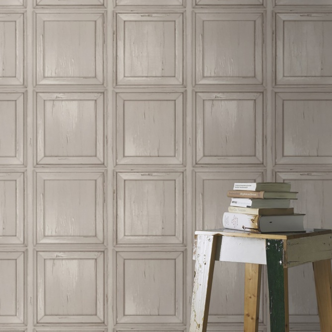 Papel Pintado Panel de madera antiguo - TRAPA  | MURAKE - 423401