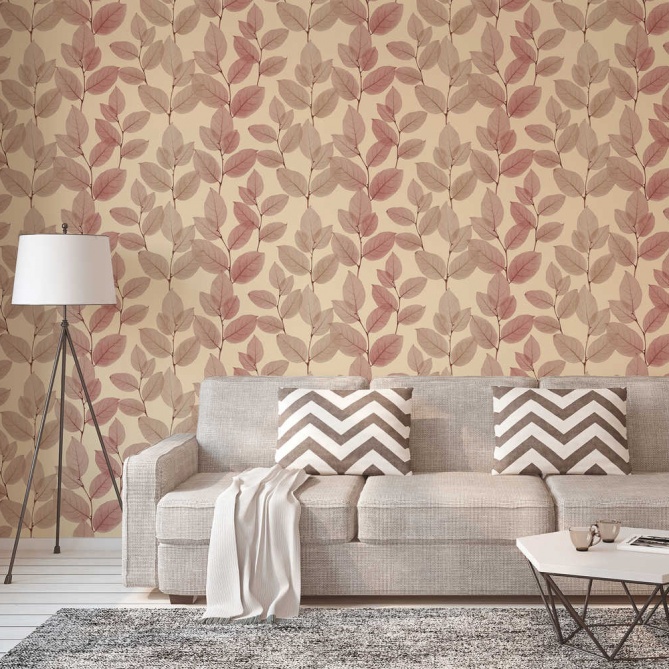 Papel Pintado Ramas con hojas - LISCIE 02 | MURAKE - 423352