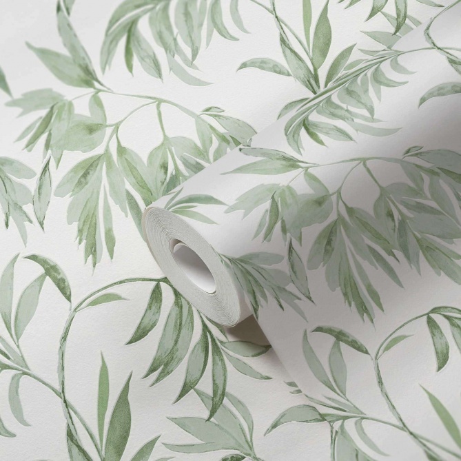 Papel Pintado Hojas florales - MAKHASI 01 | MURAKE - 308701