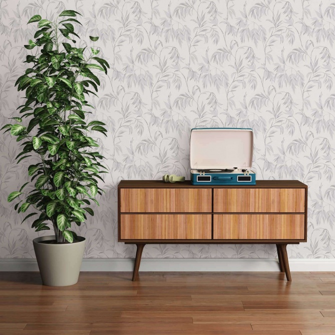 Papel Pintado Hojas florales - MAKHASI 02 | MURAKE - 308702