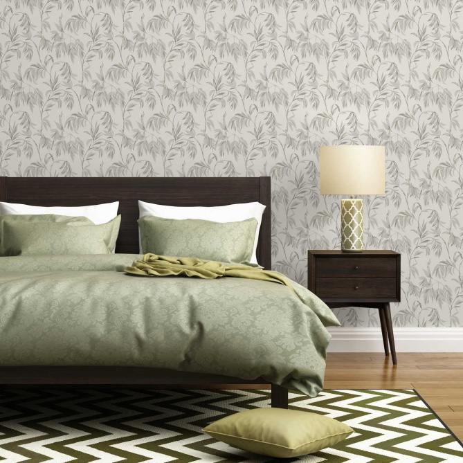 Papel Pintado Hojas florales - MAKHASI 03 | MURAKE - 308703