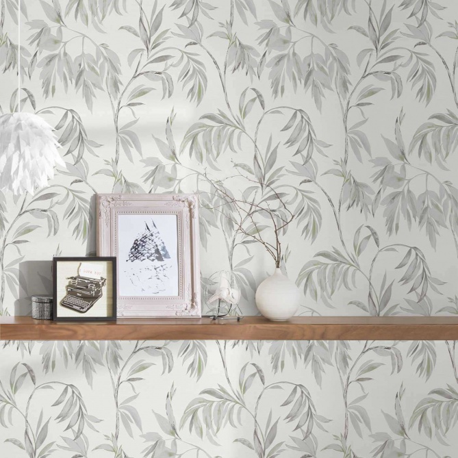 Papel Pintado Hojas florales - MAKHASI 03 | MURAKE - 308703