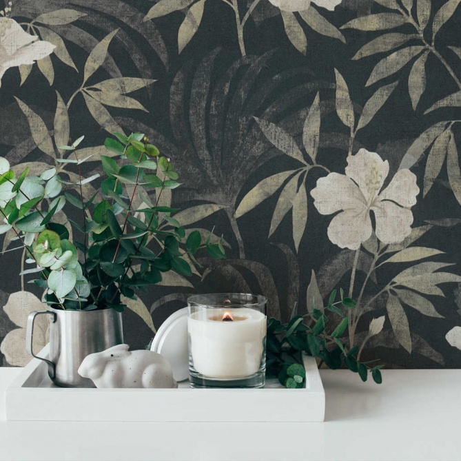 Papel Pintado Flor de Hibiscus - GRANMA 02 | MURAKE - 88682