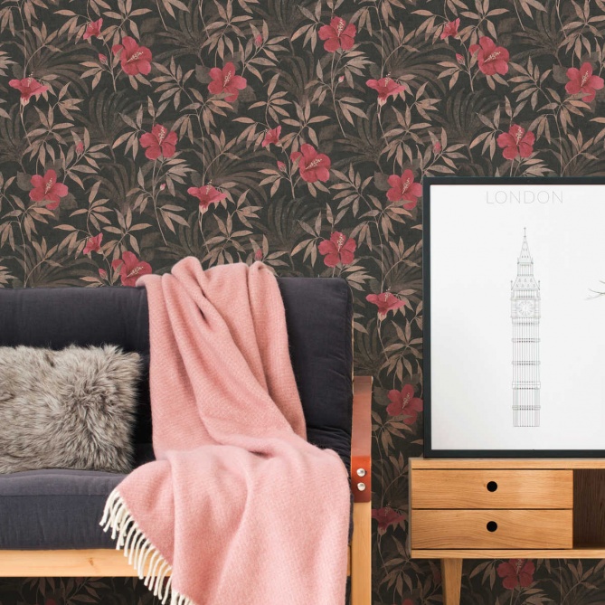 Papel Pintado Flor de Hibiscus - GRANMA 03 | MURAKE - 88683