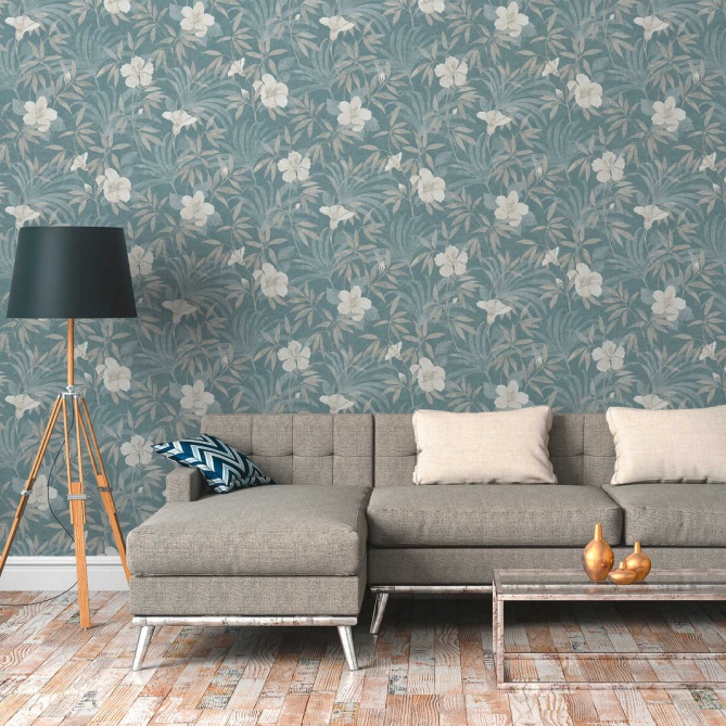 Papel Pintado Flor de Hibiscus - GRANMA 05 | MURAKE - 88685