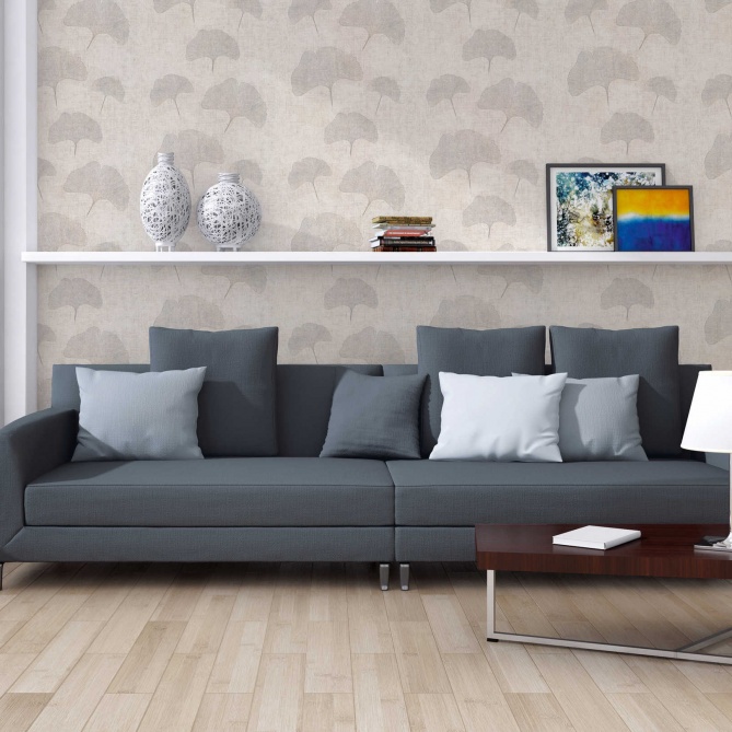 Papel Pintado Hojas de Ginkgo - BORNEO 02 | MURAKE - 562233