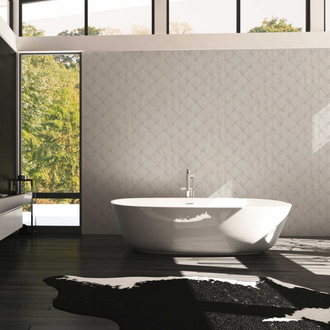 Papel Pintado Baldosas hormigón - BEJI 01 | MURAKE - 551721