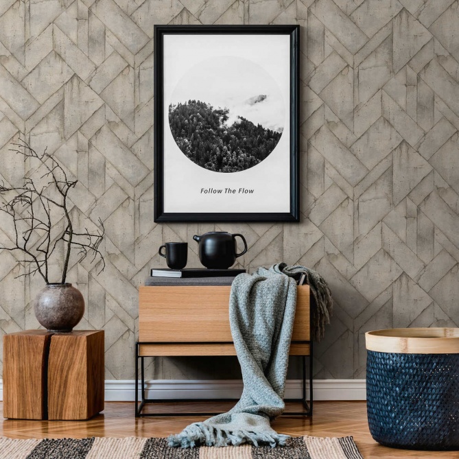 Papel Pintado Geométrico - ZIWAY 04 | MURAKE - 551714