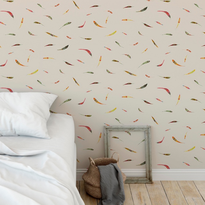 Papel Pintado Plumas - KALAMI 02 | MURAKE - 53112