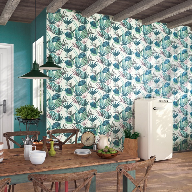 Papel Pintado Hojas Tropicales - TAFILA 03 | MURAKE - 63573