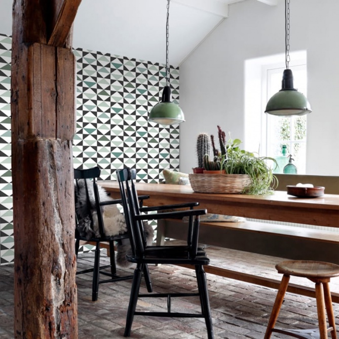 Papel Pintado Triángulos - SIRA 03 | MURAKE - 93106