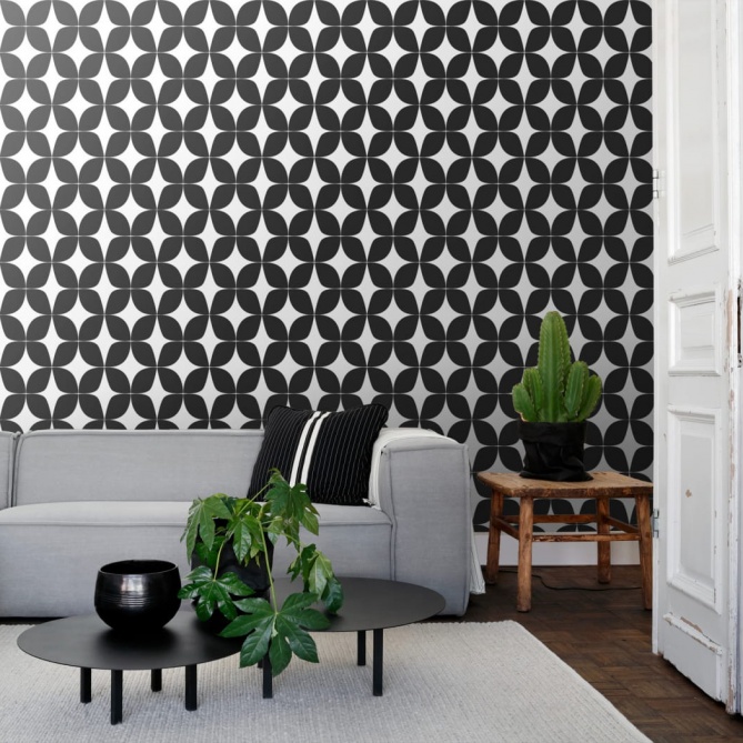 Papel Pintado Pétalos gráficos - ABJORA 04 | MURAKE - 93111