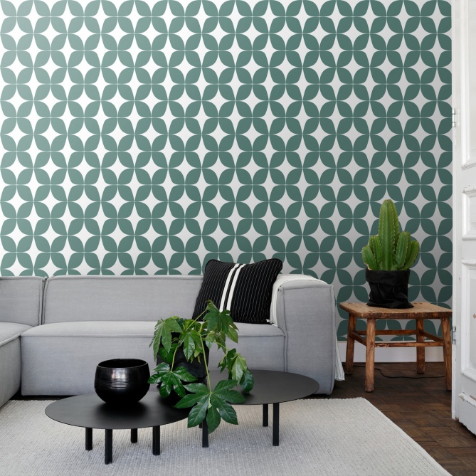 Papel Pintado Pétalos gráficos - ABJORA 02 | MURAKE - 93109