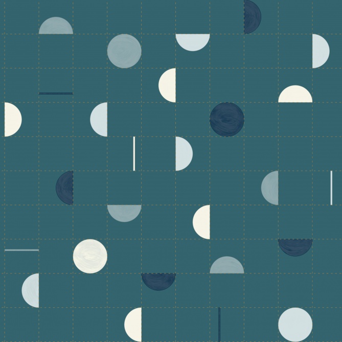 Papel Pintado Círculos y semicírculos - TRIBECA 04 | MURAKE - 110514