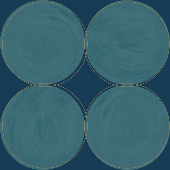 Papel Pintado Círculos dibujados - KENDAL 03 | MURAKE - 110533