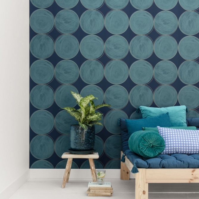 Papel Pintado Círculos dibujados - KENDAL 03 | MURAKE - 110533