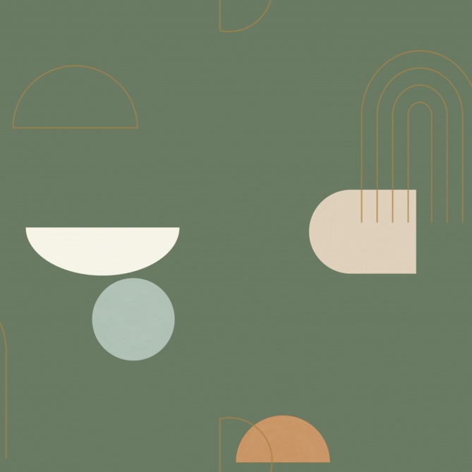 Papel Pintado Curvas abstractas - GLENVAR 05 | MURAKE - 110565