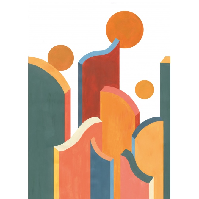 Mural Abstracto - RODEO  | MURAKE - 110570