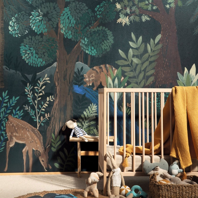 Mural Bosque nocturno - HUTALA  | MURAKE - 512098